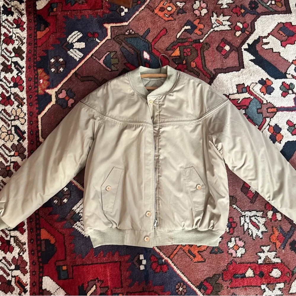 VINTAGE Eagle Ridge Outfitters Jacket Mens Large Beige Zip Up Hiking w/ Tags